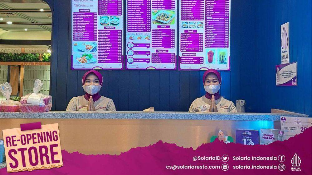 Tampak pramuniaga Solaria. (Instagram.com/solaria.indonesia)