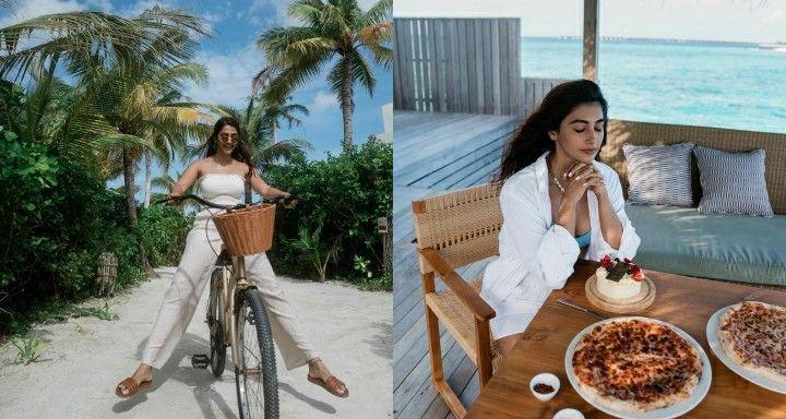 10 Potret Pooja Hegde di Maldives, Liburan Sekaligus Merayakan Ultah