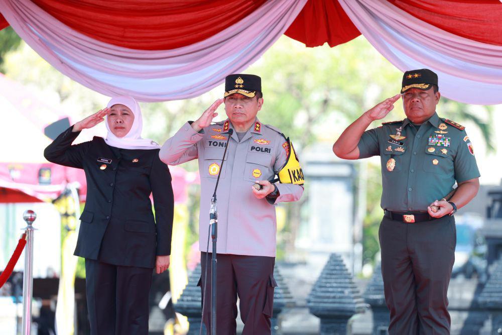 275.857 Aparat Siaga Saat Pemilu di Jatim, Madura Dapat Atensi Khusus