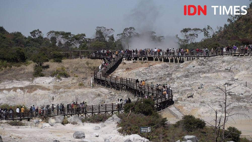 Pemandangan yang akan menjadi tempat lomba lari.(IDN Times/Sutrisno)