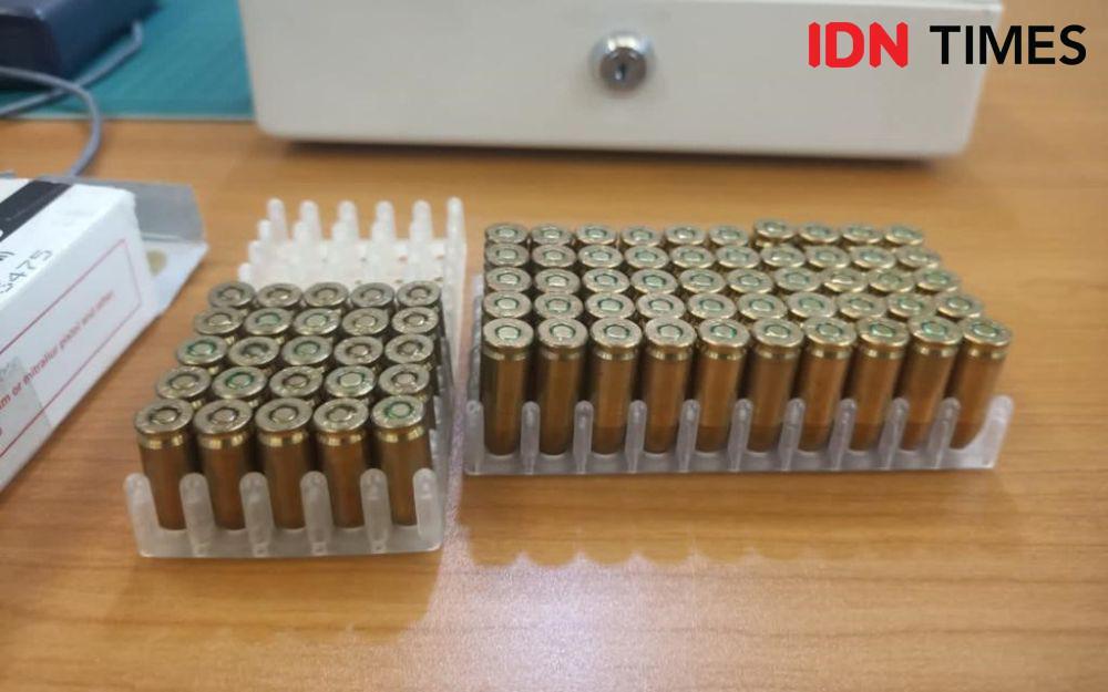 Polisi Temukan Puluhan Peluru Aktif di Kantor Pengusaha Kota Batam