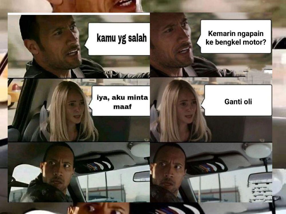 7 Meme Lucu Dwayne Johnson Terkejut Dengar Omongan Mustahil Orang Lain