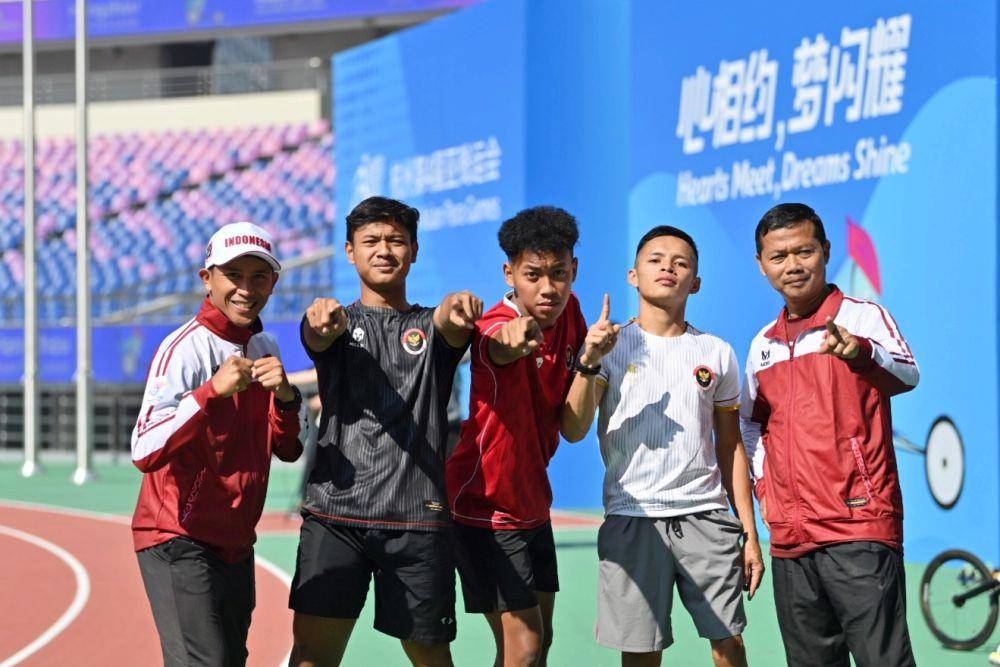 Tim para-atletik Indonesia di Asian Para Games 2022 Hangzhou (dok. NPC Indonesia)