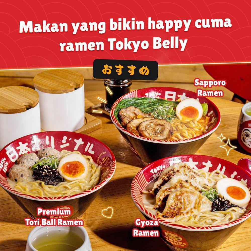 menu ramen di Tokyo Belly. (instagram.com/tokyobelly)