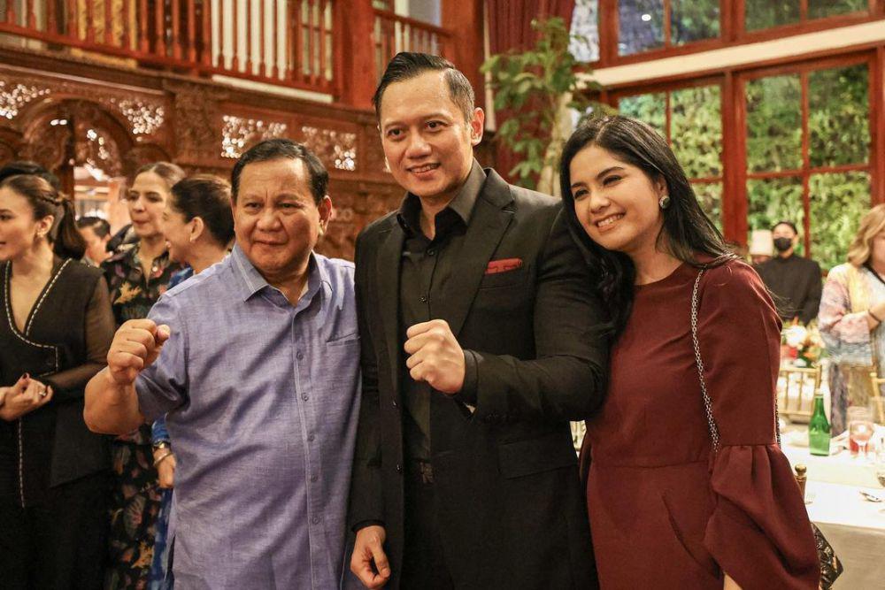 8 Potret Annisa Yudhoyono Temani Suami di Ultah Prabowo, Elegan!