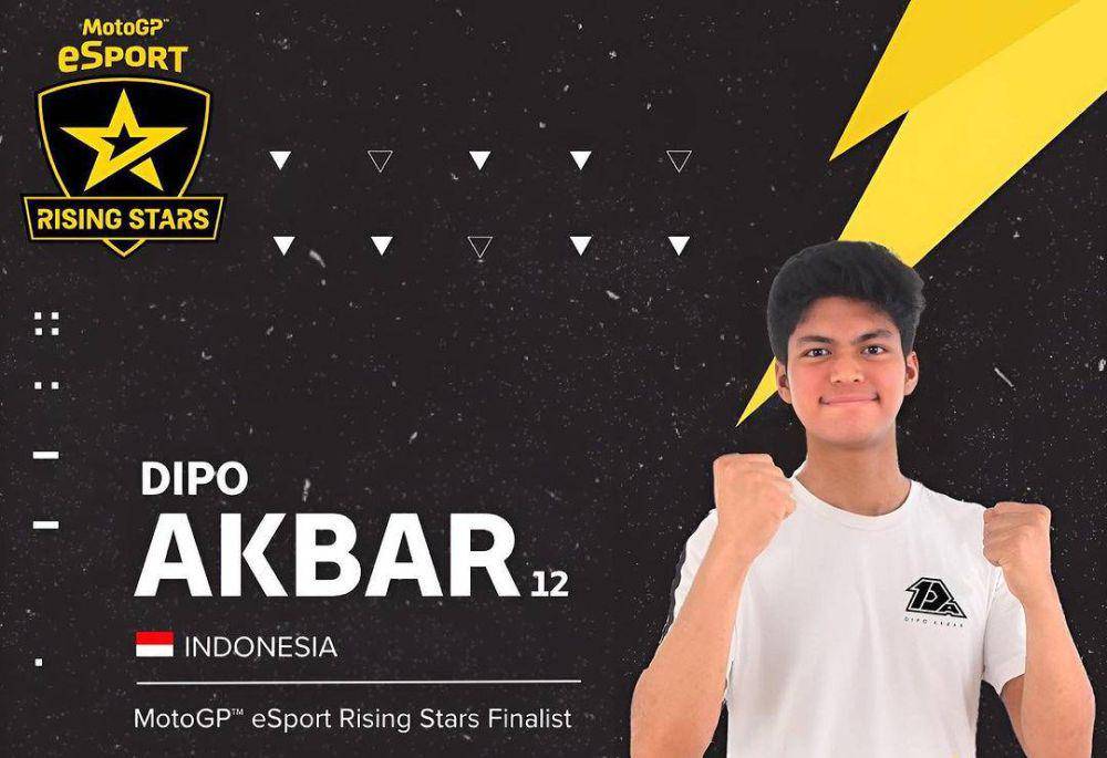 Dipo Akbar jadi perwakilan Indonesia dalam MotoGP eSport Rising Stars Final 2023. (instagram.com/12dipoakbar)