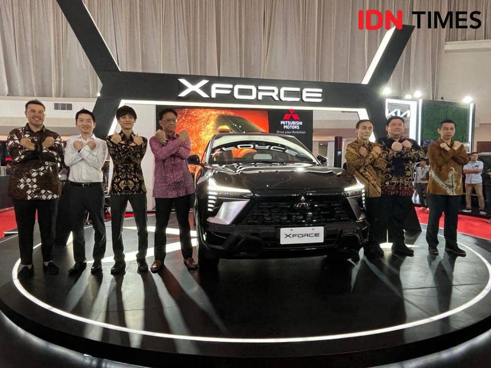 Mitsubishi XForce dipamerkan di ajang GIIAS Semarang 2023 di Marina Convention Center, 18-22 Oktober 2023. (IDN Times/Anggun Puspitoningrum)