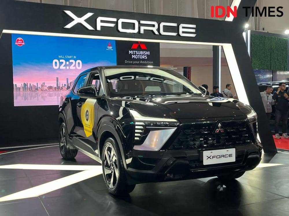 Mitsubishi XForce dipamerkan di ajang GIIAS Semarang 2023 di Marina Convention Center, 18-22 Oktober 2023. (IDN Times/Anggun Puspitoningrum)