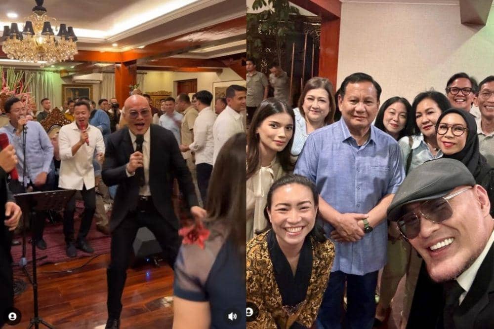 8 Momen Deddy Corbuzier Hadiri Ulang Tahun Prabowo, Asyik Berjoget