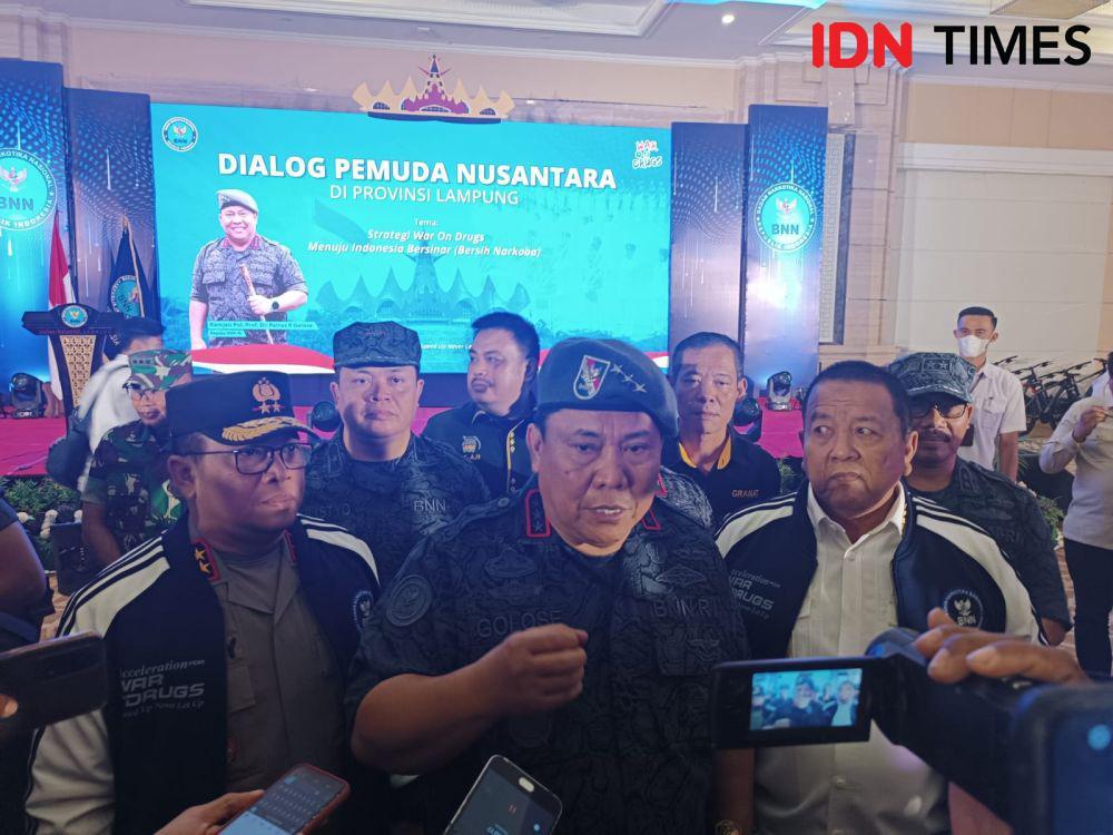 Kepala BNN RI: Lampung Peringkat 3 Kawasan Rawan Narkoba se-Indonesia