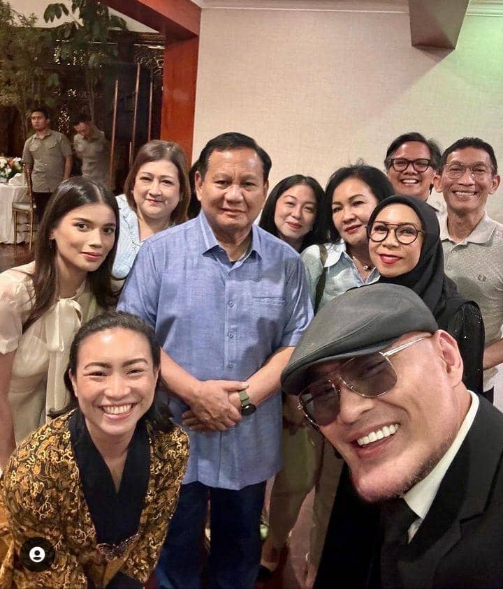 Deddy corbuzier hadiri ulang tahun Prabowo (Instagram.com/mastercorbuzier)