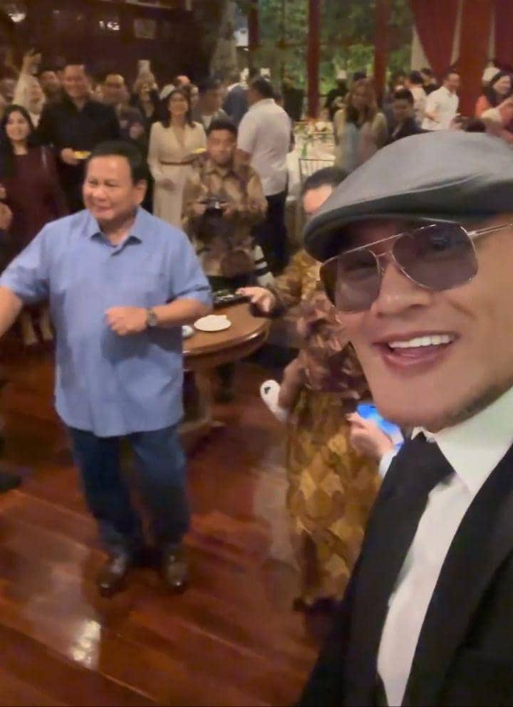 Deddy corbuzier hadiri ulang tahun Prabowo (Instagram.com/mastercorbuzier)