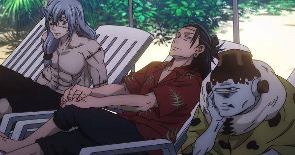 Grup Mahito bersantai di domain Dagon ( Dok. Mappa / Jujutsu Kaisen )