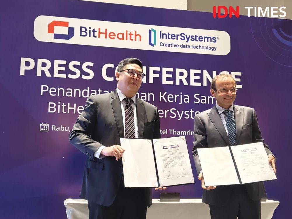 penandatanganan MoU BitHealth dan InterSystems (IDN Times/Fatkhur Rozi)