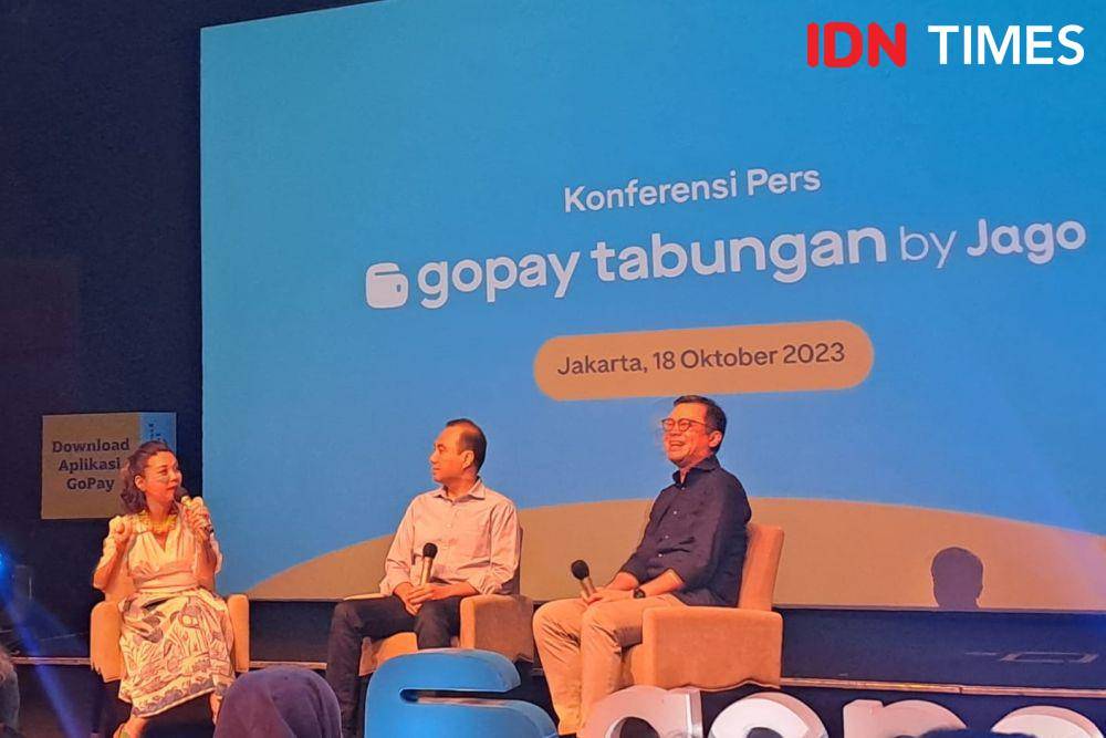 GoPay Tabungan by Jago resmi diluncurkan Rabu (18/10/2023). (IDN Times/Triyan)