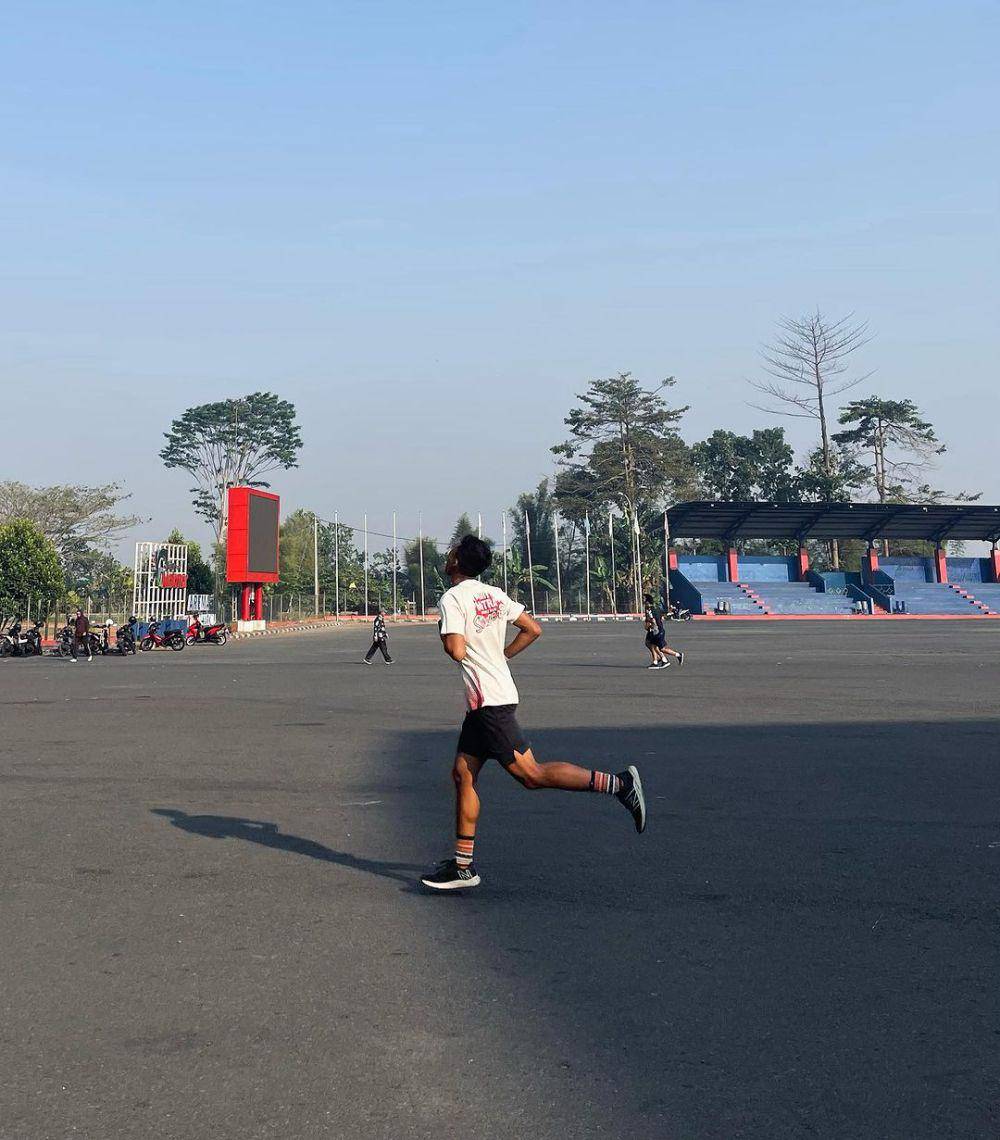 Suasana berolahraga di Stadion Kanjuruhan Malang. Instagram/wahidintheworld