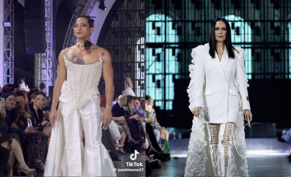 potret artis jadi model di acara fashion show Harry Halim (instagram.com/harryhalim | tiktok.com/juanbioone27)