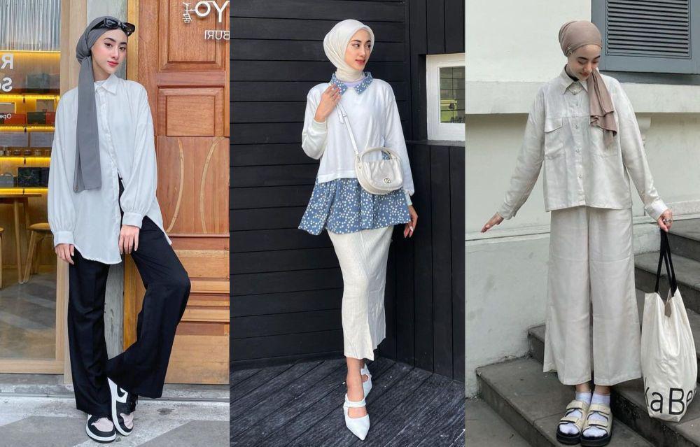 9 Ide Daily Outfit Kasual hingga Feminin ala Nimas Azlia, Menarik Abis
