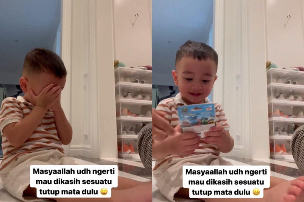 7 Momen Gemas Cipung Tutup Mata Sebelum Diberi Hadiah, Langsung Happy!