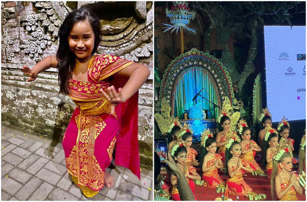 7 Potret Penampilan Putri Happy Salma di Pertunjukan Tari Bali