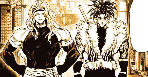 Gale dan Flame muncul menantang Flashy ( Dok. tonarioyj.jp/One Punch Man )