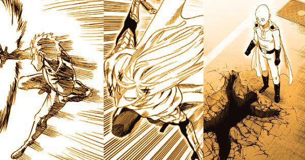 King dan Saitama berhasil menangkap Manako ( Dok. tonarioyj.jp/One Punch Man )