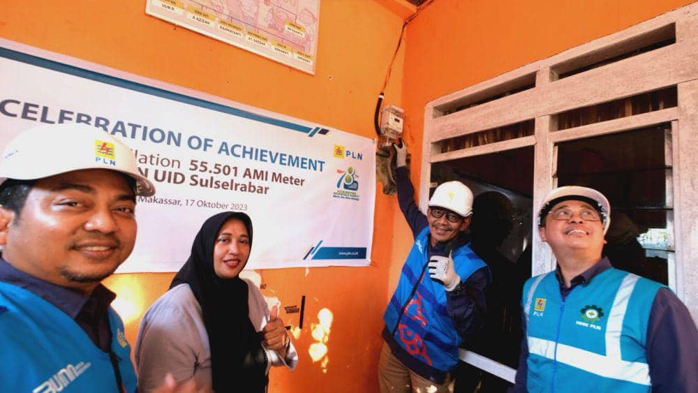55 Ribu Rumah Pelanggan PLN di Makassar Terpasang Meteran Pintar AMI