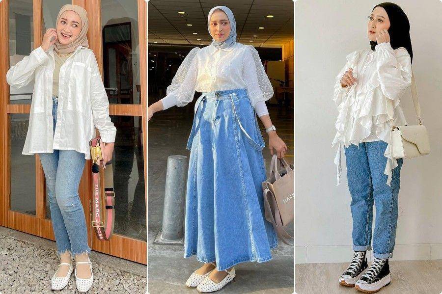 Padu padan denim ala Seviqe Rahma (instagram.com/seviqefebinita)