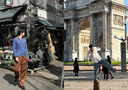 outfit street style ala Suho EXO (instagram.com/kimjuncotton) | outfit street style ala Kai EXO (instagram.com/zkdlin)