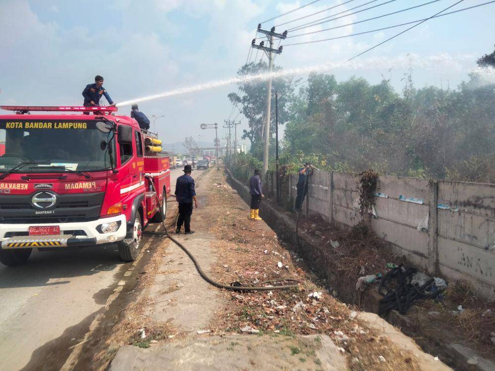 Lagi! Lahan Seluas 4 Hektare di Bandar Lampung Terbakar