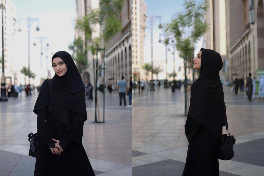 Syafira Haddad saat berumrah (instagram.com/syafira_hdd)