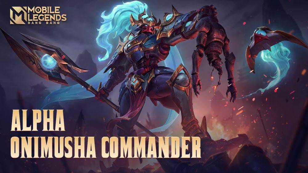 tampilan skin Alpha Onimusha Commander (dok. Moonton/Mobile Legends)