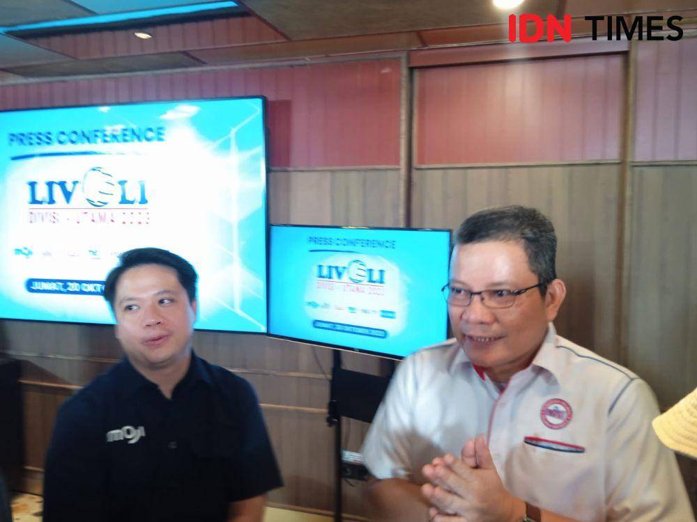 Perwakilan PBVSI di acara Livoli Divisi Utama 2023. (IDN Times/Sandy Firdaus)