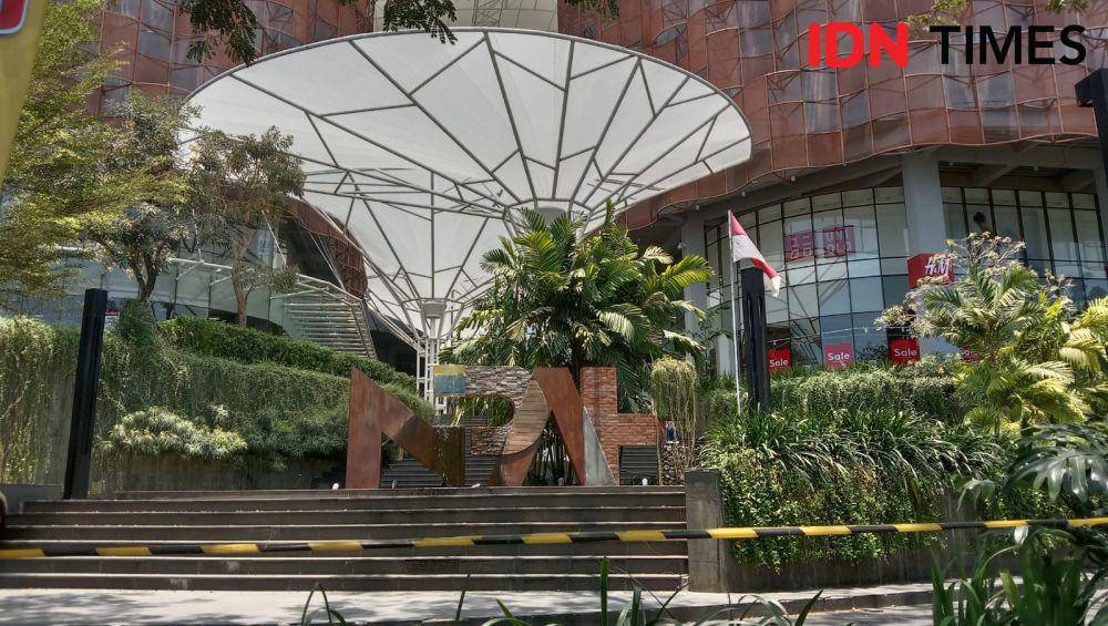 Suasana Nipah Park di Makassar tampak lengang saat operasional ditutup sementara, Jumat (20/10/2023). IDN Times/Asrhawi Muin