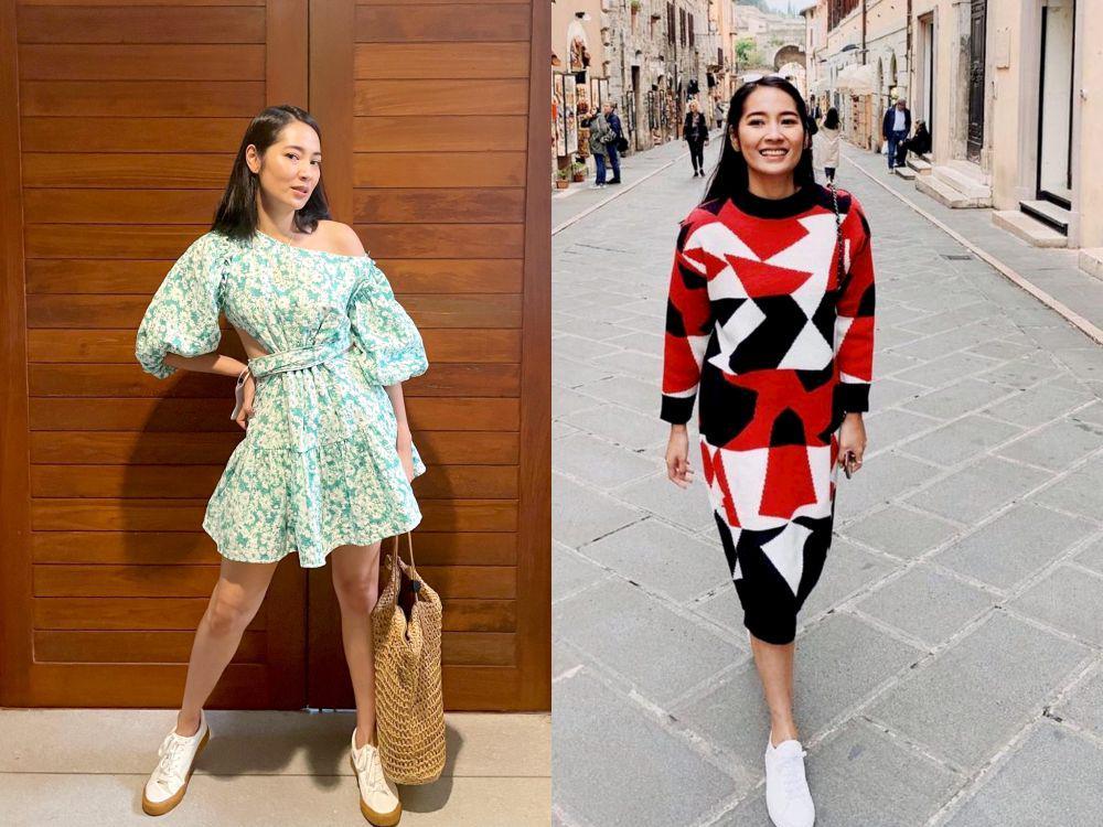 7 Ide OOTD Kombinasi Sneakers Putih ala Niken Anjani, Comfy