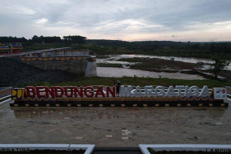 Penampakan Bendungan Margatiga di Kabupaten Lampung Timur. (Google).