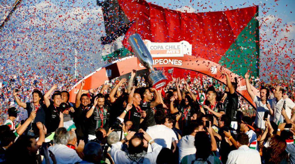 Deportivo Palestino saat menjuarai Copa Chile 2018. (palestino.cl)
