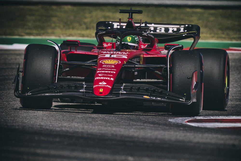 Charles Leclerc saat menjalani pekan balap GP Amerika Serikat 2023. (twitter.com/ScuderiaFerrari)