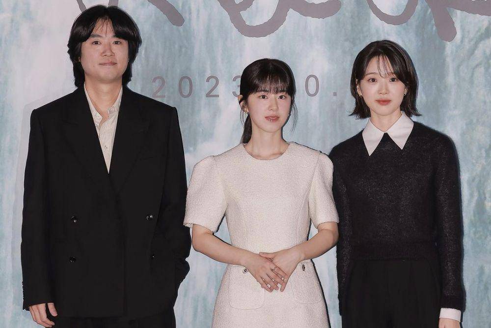Cho Hyun Chul, Park Hye Soo, dan Kim Si Eun di konferensi pers film The Dream Songs (instagram.com/the.dream.songs)
