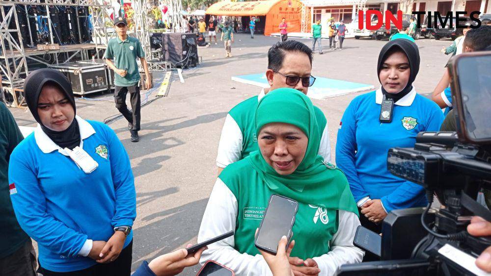 Gubernur Jawa Timur, Khofifah Indar Parawansa. (IDN Times/Khusnul Hasana)).