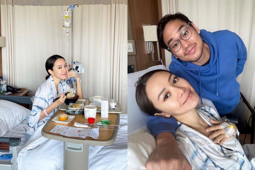 7 Potret Merdianti Octavia Tiba-tiba Dilarikan ke Rumah Sakit, Kenapa?