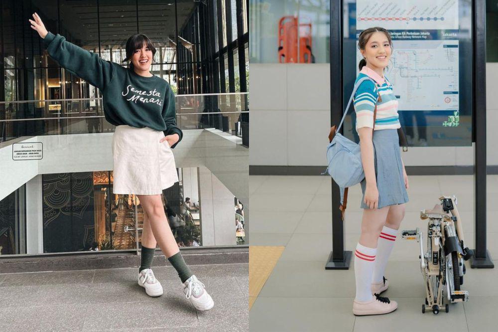 7 Referensi OOTD Pakai Mini Skirt ala Ify Alyssa, Cocok buat Hangout!