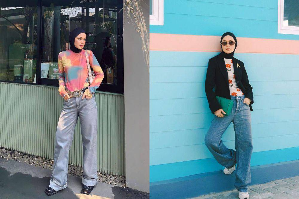 ide mix and match celana jeans ala Tantri Namirah (instagram.com/tantrinamirah)