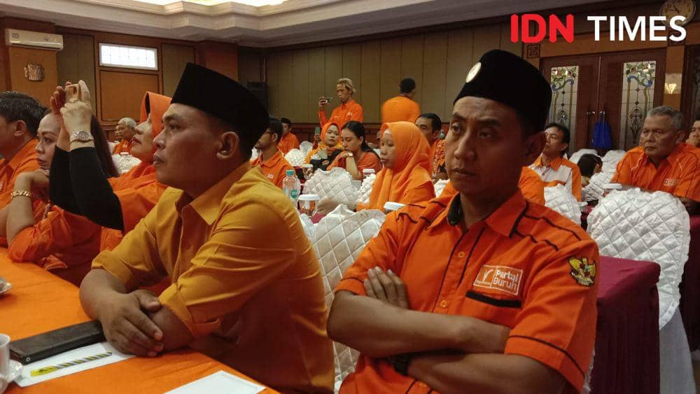 Para caleg Partai Buruh se-Jateng berkumpul di Hotel Siliwangi Semarang untuk mematangkan pemenangan Pileg 2024. (IDN Times/Fariz Fardianto)