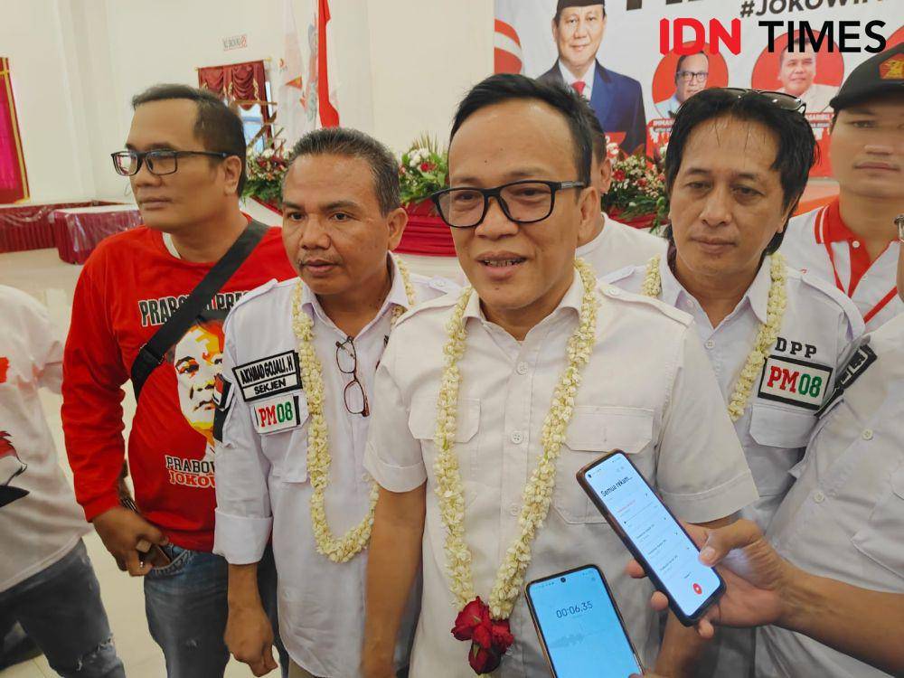 Ketua Umum Prabowo Mania 08, Immanuel Ebenezer. (IDN Times/Imam Faishal)