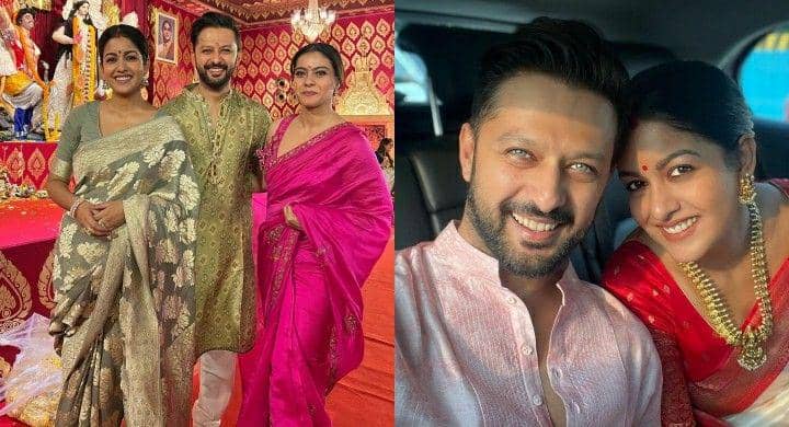 8 Momen Ishita Dutta dan Vatsal Sheth Rayakan Durga Puja, Ketemu Kajol