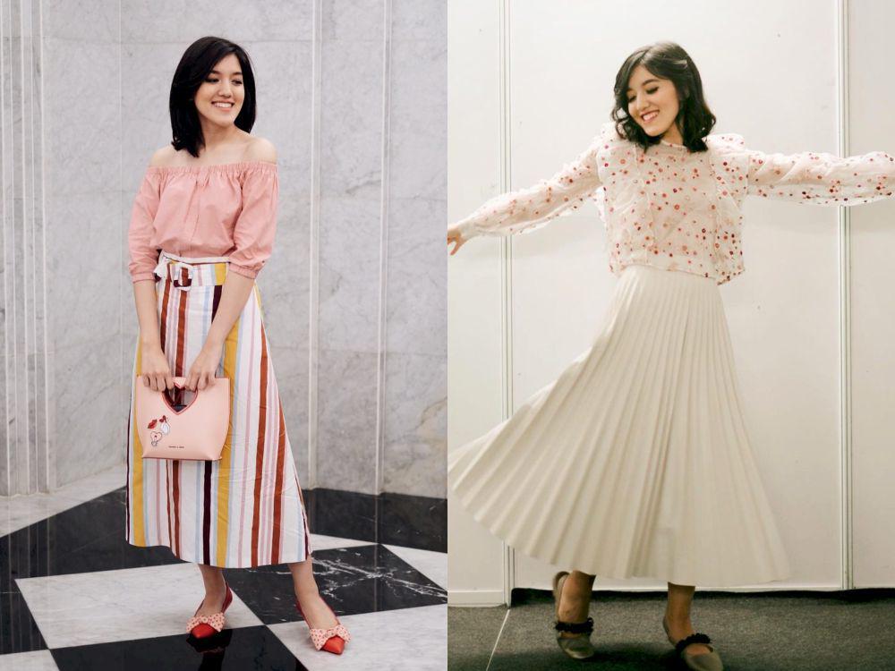 7 Ide OOTD Girls Day Out Pakai Midi Skirt ala Ify Alyssa, Terkesima!