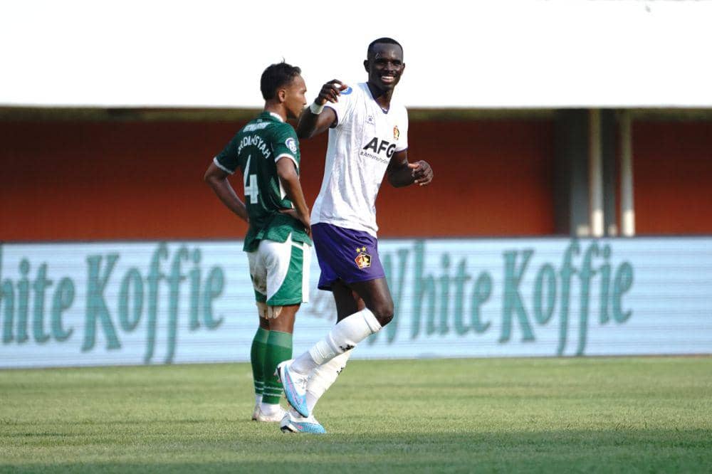 Pemain Persik Kediri saat menghadapi PSS Sleman. IDN Times/ media officer Persik Kediri