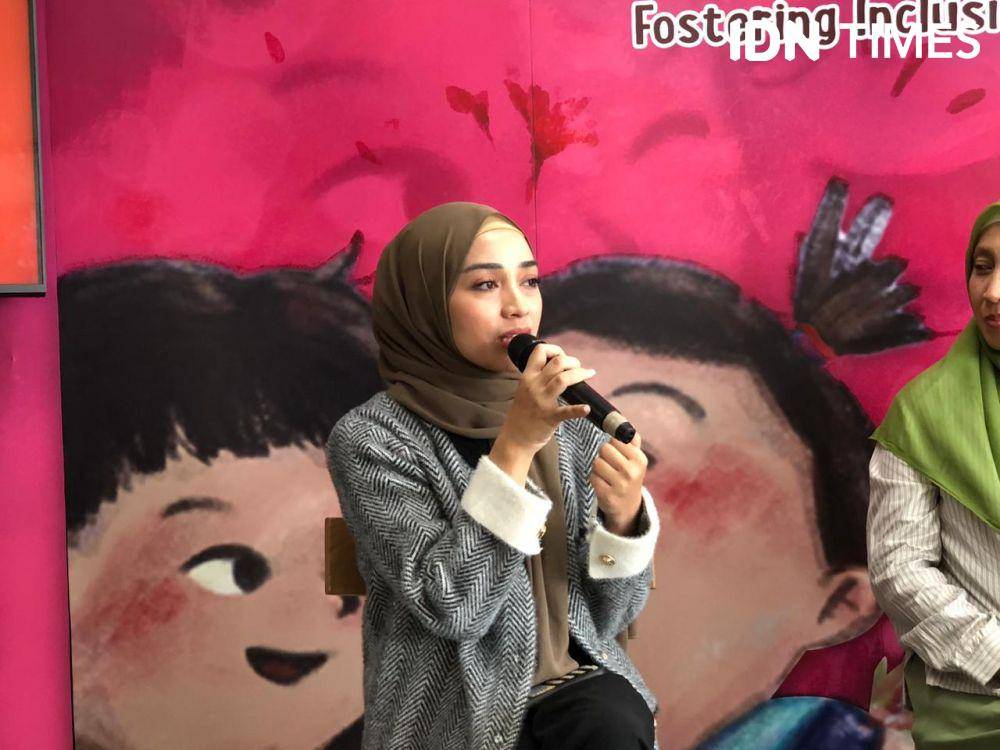 Acara Down Syndrome Awareness Month #WithUsNotForUs oleh Kesaint Blanc for Kids dan FIFGroup Astra pada Sabtu (21/10/2023) di Taman Ismail Marzuki, Jakarta (IDN Times/Nisa Zarawaki)