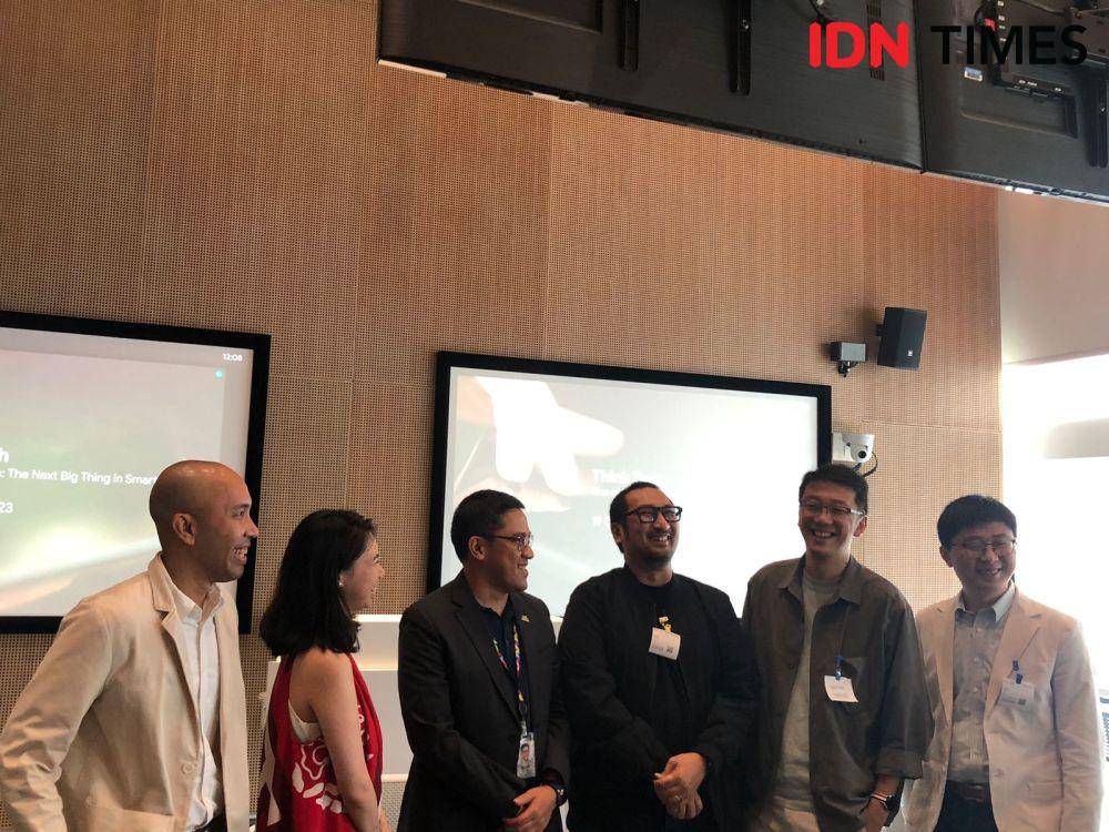 ilustrasi press briefing media gathering Think Tech: The Rise of Foldables (IDN Times/Rifki Wuda Sudirman)